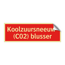 Koolzuursneeuw- (C02) blusser & Koolzuursneeuw- (C02) blusser & Koolzuursneeuw- (C02) blusser