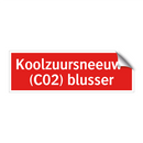 Koolzuursneeuw- (C02) blusser & Koolzuursneeuw- (C02) blusser & Koolzuursneeuw- (C02) blusser