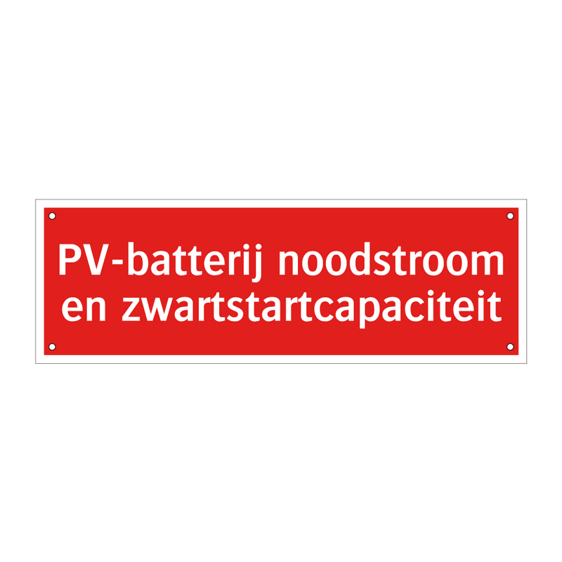 PV-batterij noodstroom en zwartstartcapaciteit & PV-batterij noodstroom en zwartstartcapaciteit