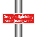 Droge stijgleiding voor brandweer & Droge stijgleiding voor brandweer