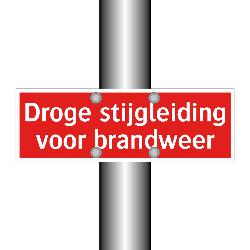 Droge stijgleiding voor brandweer & Droge stijgleiding voor brandweer