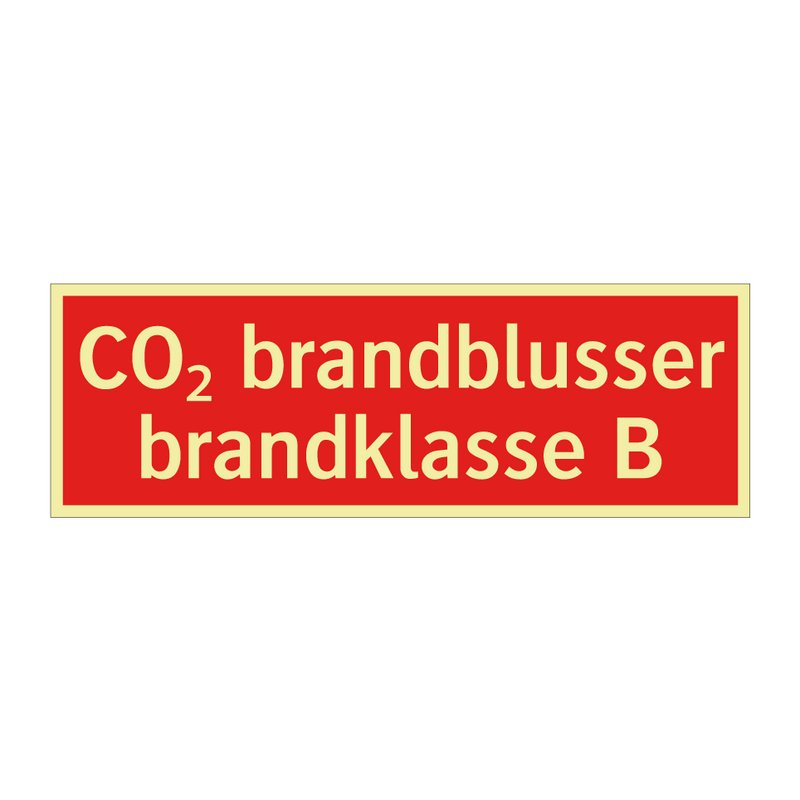 CO₂ brandblusser brandklasse B & CO₂ brandblusser brandklasse B