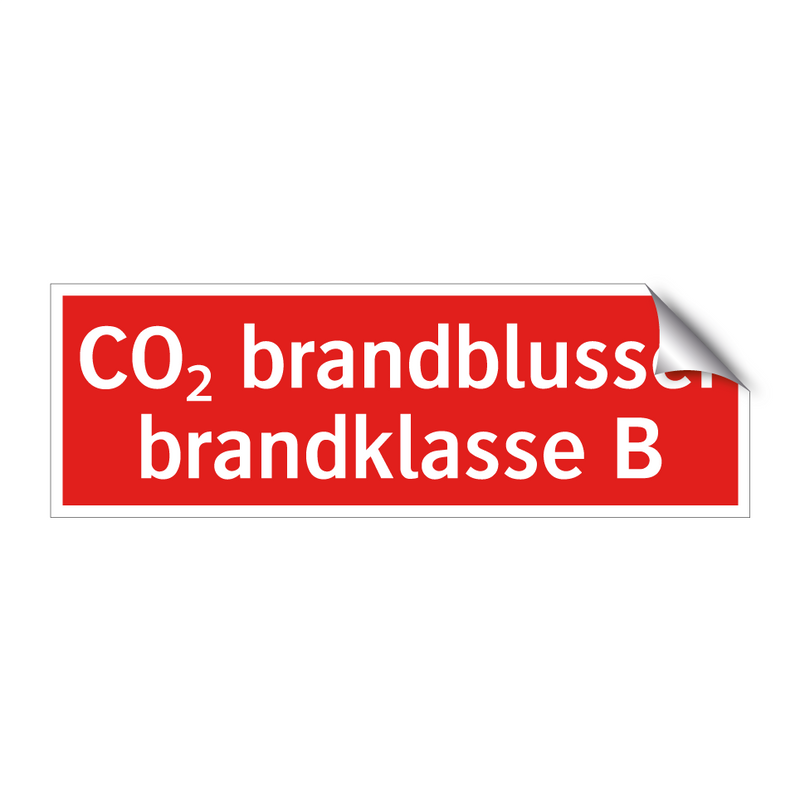 CO₂ brandblusser brandklasse B & CO₂ brandblusser brandklasse B