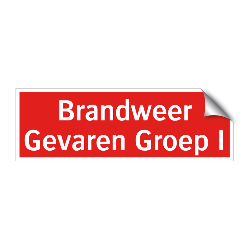 Brandweer Gevaren Groep I & Brandweer Gevaren Groep I & Brandweer Gevaren Groep I