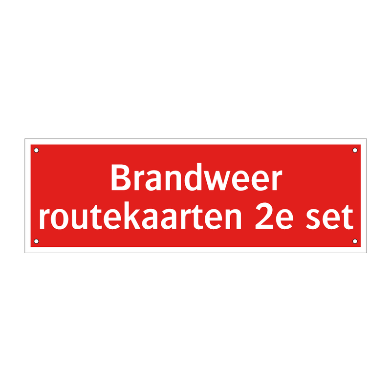 Brandweer routekaarten 2e set & Brandweer routekaarten 2e set & Brandweer routekaarten 2e set