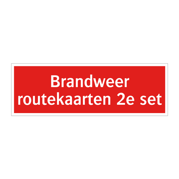 Brandweer routekaarten 2e set & Brandweer routekaarten 2e set & Brandweer routekaarten 2e set