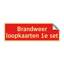 Brandweer loopkaarten 1e set & Brandweer loopkaarten 1e set & Brandweer loopkaarten 1e set