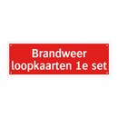 Brandweer loopkaarten 1e set & Brandweer loopkaarten 1e set & Brandweer loopkaarten 1e set