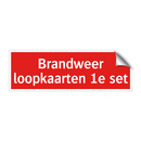 Brandweer loopkaarten 1e set & Brandweer loopkaarten 1e set & Brandweer loopkaarten 1e set
