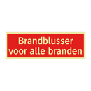 Brandblusser voor alle branden & Brandblusser voor alle branden & Brandblusser voor alle branden
