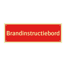 Brandinstructiebord & Brandinstructiebord & Brandinstructiebord & Brandinstructiebord