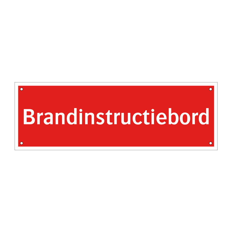 Brandinstructiebord & Brandinstructiebord & Brandinstructiebord & Brandinstructiebord