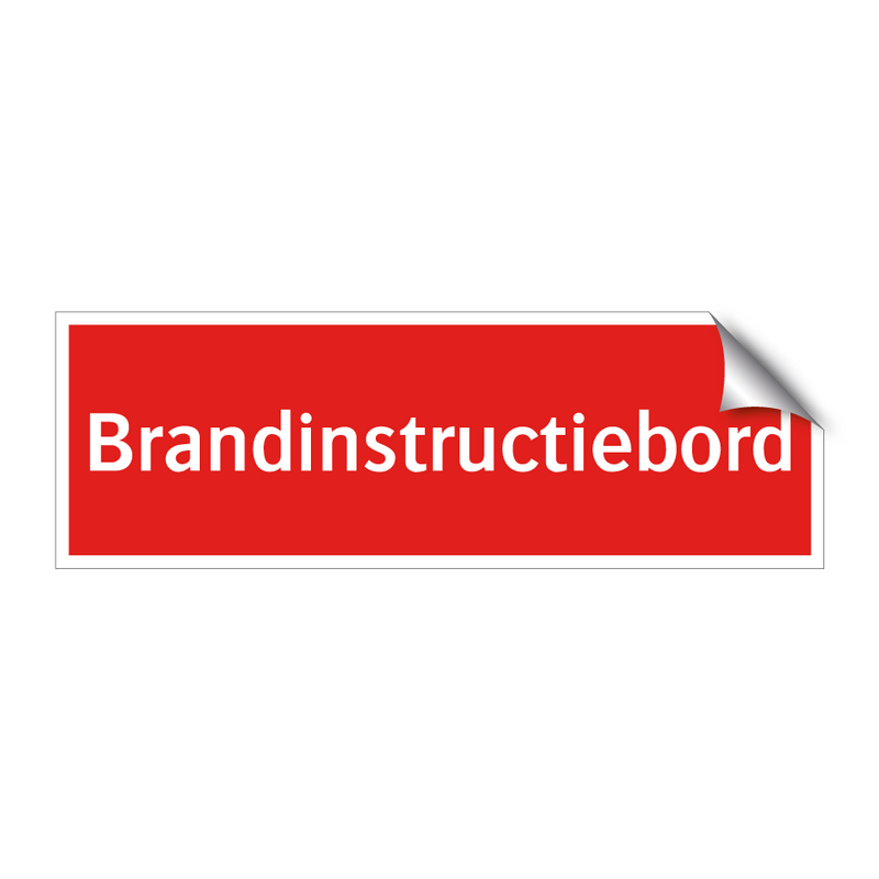 Brandinstructiebord & Brandinstructiebord & Brandinstructiebord & Brandinstructiebord