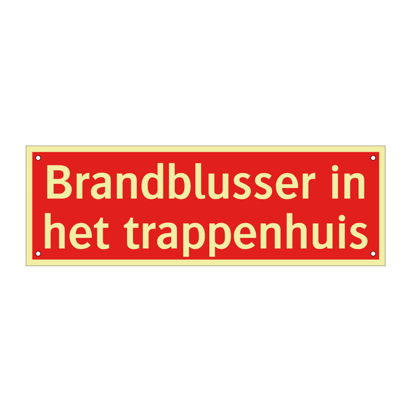 Brandblusser in het trappenhuis & Brandblusser in het trappenhuis & Brandblusser in het trappenhuis