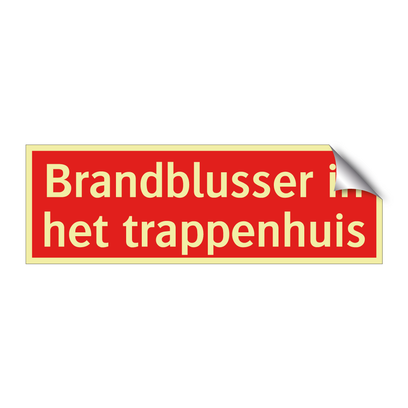Brandblusser in het trappenhuis & Brandblusser in het trappenhuis & Brandblusser in het trappenhuis