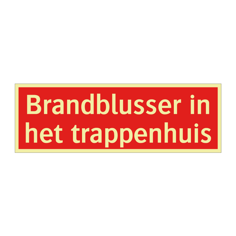 Brandblusser in het trappenhuis & Brandblusser in het trappenhuis & Brandblusser in het trappenhuis