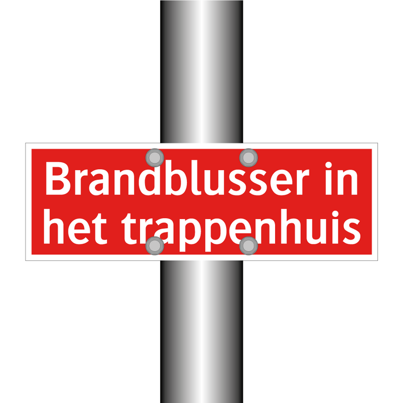 Brandblusser in het trappenhuis & Brandblusser in het trappenhuis & Brandblusser in het trappenhuis