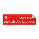 Brandblusser voor elektrische branden & Brandblusser voor elektrische branden