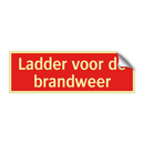 Ladder voor de brandweer & Ladder voor de brandweer & Ladder voor de brandweer