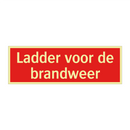 Ladder voor de brandweer & Ladder voor de brandweer & Ladder voor de brandweer