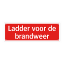 Ladder voor de brandweer & Ladder voor de brandweer & Ladder voor de brandweer