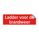 Ladder voor de brandweer & Ladder voor de brandweer & Ladder voor de brandweer