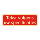 Tekst volgens uw specificaties & Tekst volgens uw specificaties & Tekst volgens uw specificaties