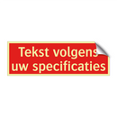 Tekst volgens uw specificaties & Tekst volgens uw specificaties & Tekst volgens uw specificaties