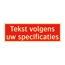 Tekst volgens uw specificaties & Tekst volgens uw specificaties & Tekst volgens uw specificaties