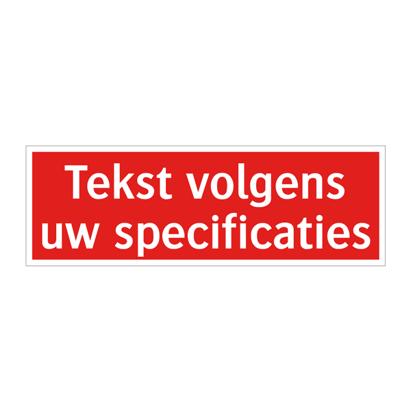Tekst volgens uw specificaties & Tekst volgens uw specificaties & Tekst volgens uw specificaties
