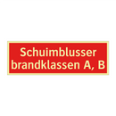 Schuimblusser brandklassen A, B & Schuimblusser brandklassen A, B & Schuimblusser brandklassen A, B