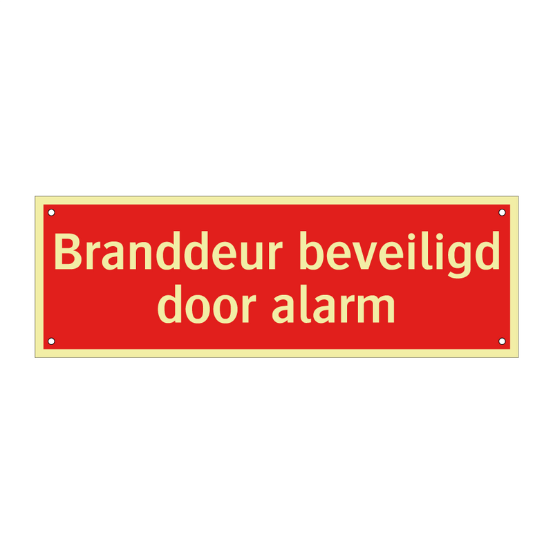 Branddeur beveiligd door alarm & Branddeur beveiligd door alarm & Branddeur beveiligd door alarm