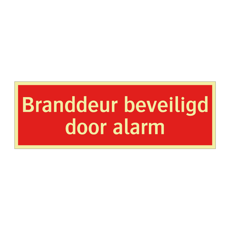Branddeur beveiligd door alarm & Branddeur beveiligd door alarm & Branddeur beveiligd door alarm