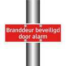 Branddeur beveiligd door alarm & Branddeur beveiligd door alarm & Branddeur beveiligd door alarm