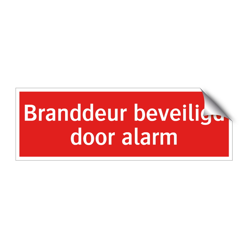 Branddeur beveiligd door alarm & Branddeur beveiligd door alarm & Branddeur beveiligd door alarm