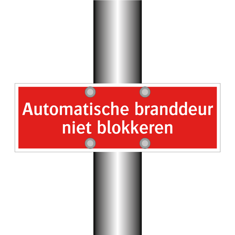 Automatische branddeur niet blokkeren & Automatische branddeur niet blokkeren