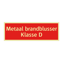 Metaal brandblusser Klasse D & Metaal brandblusser Klasse D & Metaal brandblusser Klasse D