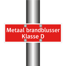 Metaal brandblusser Klasse D & Metaal brandblusser Klasse D & Metaal brandblusser Klasse D
