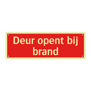 Deur opent bij brand & Deur opent bij brand & Deur opent bij brand & Deur opent bij brand