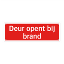 Deur opent bij brand & Deur opent bij brand & Deur opent bij brand & Deur opent bij brand