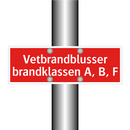 Vetbrandblusser brandklassen A, B, F & Vetbrandblusser brandklassen A, B, F