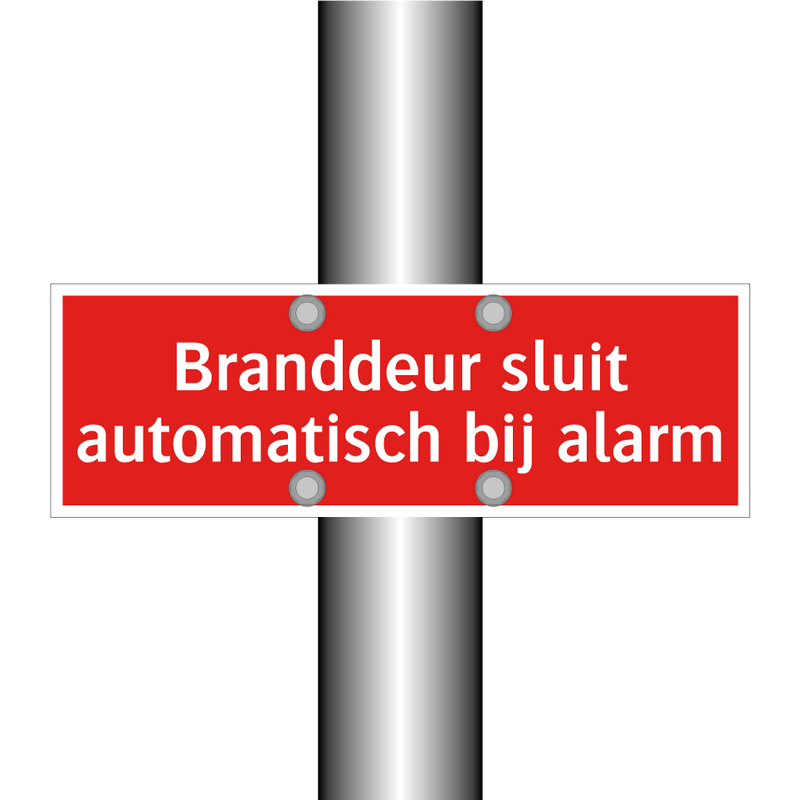 Branddeur sluit automatisch bij alarm & Branddeur sluit automatisch bij alarm