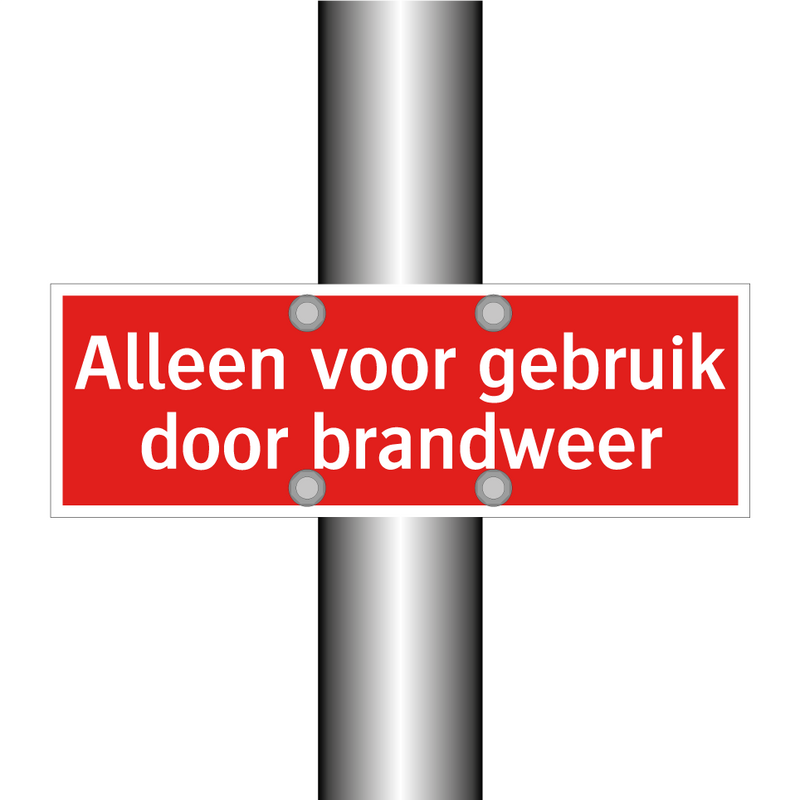 Alleen voor gebruik door brandweer