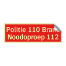 Politie 110 Brand Noodoproep 112
