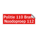Politie 110 Brand Noodoproep 112