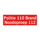 Politie 110 Brand Noodoproep 112