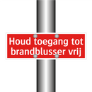 Houd toegang tot brandblusser vrij