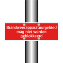 Brandweerapparatuurgebied mag niet worden geblokkeerd