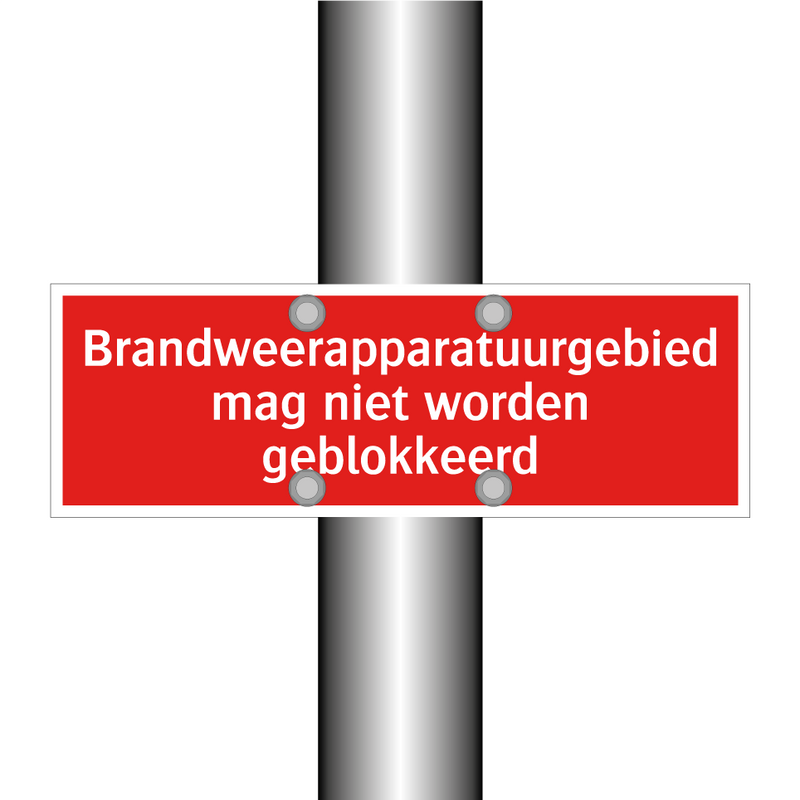 Brandweerapparatuurgebied mag niet worden geblokkeerd