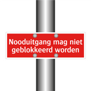 Nooduitgang mag niet geblokkeerd worden